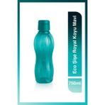 Tupperware Eco İçecek Termosu 750 ml Mavi Plastik Ergonomik Tasarım ile Kullanım Kolaylığı