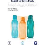 Tupperware Eco Şişe 500 ml 3 Lü Suluk Sızdırmaz Tasarım ile Taşınabilir ve Kullanışlı - Turkuaz