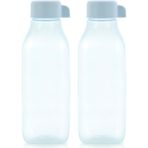 Tupperware Eco Sise Kare 500 ml Mavi Renkli 2'li Sızdırmaz Tasarımlı Hafif Suluk