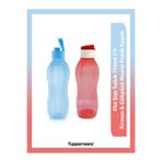 Tupperware Eco Şişe Suluk 750 Ml 2Li Mavi Kırmızı