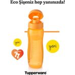 Tupperware Eco Slim Şişe Kk 500 ml Turuncu - Yeni Ürün - Koyu Turuncu - 1 Adet