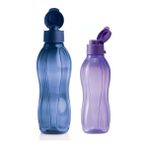 Tupperware Eko Şişe 1 lt Lacivert ve 500 ml Mor Suluk