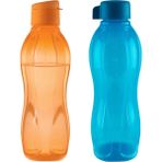 Tupperware Eko Şişe Suluk 750 ml Turuncu Mavi 2'li Set - Mavi - Turuncu - 2 Adet