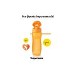 Tupperware Eko Şişe Turuncu Slim Suluk 500 ml Hafif ve Dayanıklı Yapı ile Taşınabilir