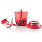 Tupperware Ekstra Şef (1,35 L) Manuel Doğrayıcı - Kırmızı