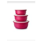 Tupperware Fuşya 3'lü Miksim Saklama Kabı