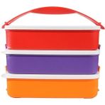 Tupperware Gezgin Saklama Kabı 3'lü 900 ml Dikdörtgen Renkli Hsgl
