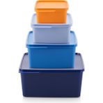 Tupperware Kare Saklama Kabı 4'lü Set