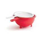 Tupperware Kırmızı Çift Süzgeç