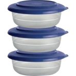 Tupperware Kristalin 3'lü 275 ML Lacivert Saklama Kabı