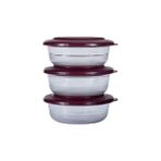 Tupperware Kristalin Kase 3 Lü Set
