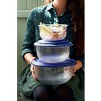 Tupperware Kristalin Kase Servis Set Gece Mavisi 1.1L -2.1L 3.5L
