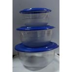 Tupperware Kristalin Lacivert Kapak Üçlü Set Orjinal Ürün Ücretsiz Kargo