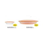 Tupperware Kristalin Serisi Serisi Servis Tabağı 2 Lt Ve Kasesi 275 Ml Turuncu Set