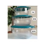 Tupperware Kristalin Servis Seti 3Lü
