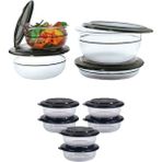 Tupperware Kristalin Set 10 Lu Siyah Kapak