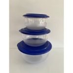 Tupperware Kristalin Set 3.5lt,2.1lt,1.1lt