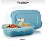 Tupperware Mavi Bölmeli Beslenme Kabı Mikrodalgaya Uyumlu Sızdırmaz 1lt