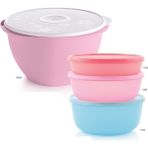 Tupperware Mega Şeker Set 3'lü ve 10 Litre Saklama ve Hazırlama Kabı Şirine