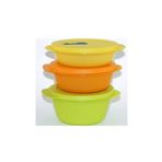 Tupperware Mikro 3'lü Renkli Saklama Kabı