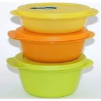 Tupperware Mikro 3'lü Sarı Saklama Kabı