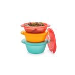 Tupperware Mikrodalga Fırın Isıtma Kabı 3lü Set 1 lt, 1,5 lt, 2 lt