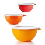 Tupperware Miks 3lü Miksim Karıştırma Saklama Kabı 14-27-45 Hsgl
