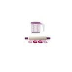 Tupperware Mor Merdane ve Kurabiye Kalıpları+Karıştır Sakla Mor 1,25L