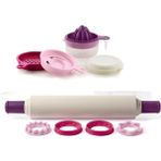 Tupperware Mor Merdane ve Kurabiye Kalıpları+Mutfak Incisi Mor - Mor - Beyaz