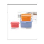 Tupperware ( mutfak kamp öteberi) kare 3lü set