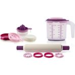 Tupperware Mutfak Yardımcıları 3'lü Set Mor (Merdane ve Kurabiye Kalıpları+Karıştırsakla+Mutfak Incisi)
