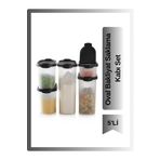 Tupperware Oval Bakliyat Saklama Kabı 5'li Set