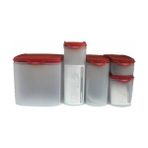 Tupperware Oval Set 5 Li Kırmızı Renk