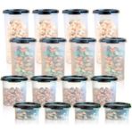 Tupperware Oval Yuvarlak Siyah 16 Lı Set Esc - 16 Adet