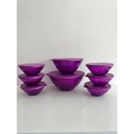 Tupperware pırlanta mor set 3.5lt 2lt ve 6adet kasesi