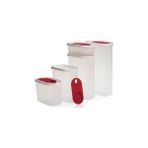 Tupperware Premium Oval Set 5'li Kırmızı (Kurubakliyat Saklama Seti)