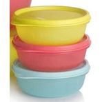 Tupperware şeker kaplar 3 lü