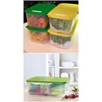 Tupperware Sera set. 2 Adet 6.1 LT, 2 Adet 4.4 LT ve 1 Adet 9.9 LT Sera.