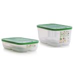 Tupperware SERA SET 2'Lİ 1.8 Lt 4.4 Lt SEBZE MEYVE SAKLAMA KABI