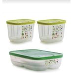 Tupperware Sera Set Yeşillik Saklama Kabı Sera 3lü Yeşillik