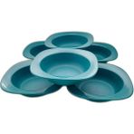 Tupperware Set (6) Allegra Tabak Derin 350 ml Petrol Turkuaz Mutfak Tabağı Çorba Tabağı Piknik Kamp