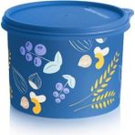 Tupperware Silindir Saklama Kabı 1.1 Lt Mavi Yuvarlak Kap - 1 Adet