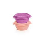 Tupperware Yıldız Kap 2'li Gıda Saklama Kabı 400ml Mor Ve Somon