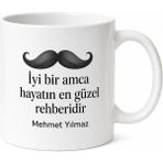 Tupya Gift Amca Için Mesajlı Hediyelik Baskılı Kupa Bardak Esprili Hediye - Adet - Beyaz