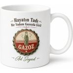 Tupya Gift Asitli Içecek Sevenlere Gazoz Kapağı Tasarımlı Nostaljik Kupa Bardak Hediye - Adet - Beyaz