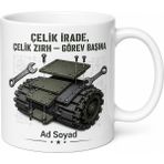 Tupya Gift Askeri Zırhlı Araç Montaj Teknisyeni Isme Özel Kupa Bardak Hediye - Adet - Beyaz
