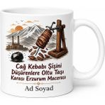 Tupya Gift Cağ Kebabı Şişini Düşürenlere Oltu Taşı Karası Erzurum Macerası Kupa Hediye - Adet - Beyaz