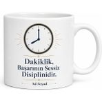 Tupya Gift Erken Gelenlere Saati Saatinde Dakik Kurumsal Çalışan Kupa Bardak Hediye - Adet - Beyaz