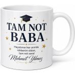 Tupya Gift Tam Not Baba Yazılı Kupa Bardak Babalar Günü Özel Hediye Porselen - Adet - Beyaz
