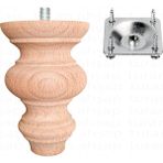 Turan Ahşap Baza Ayağı -Ünite Ayağı-Ahşap Ayak - 12 cm